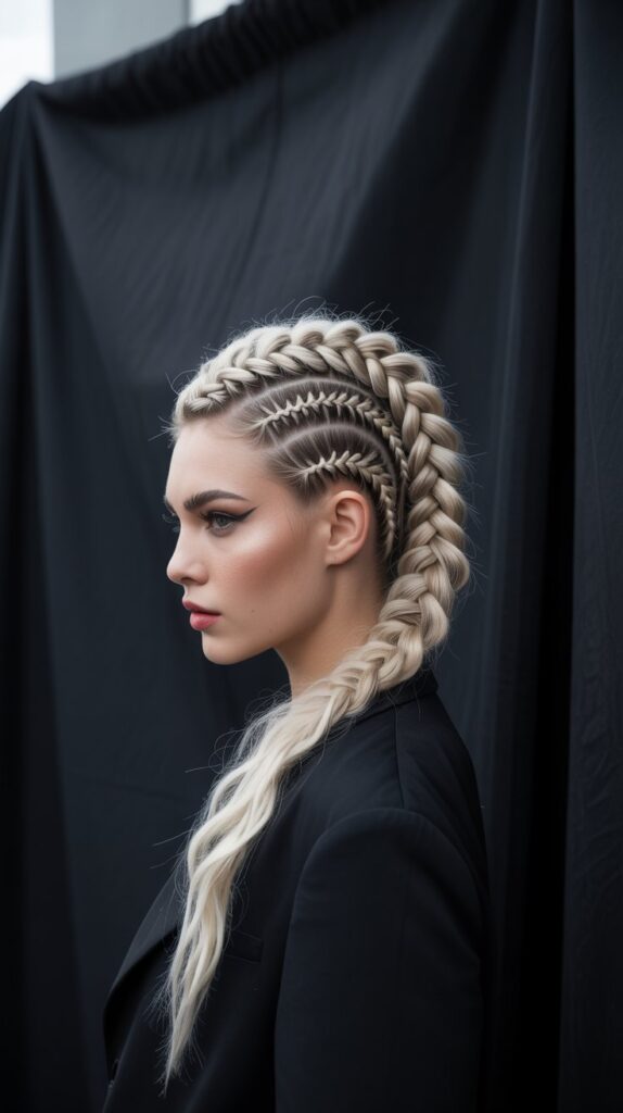 33 Trendy French Braided Hairstyles with a Chic Twist 7 French Braid Mohawk