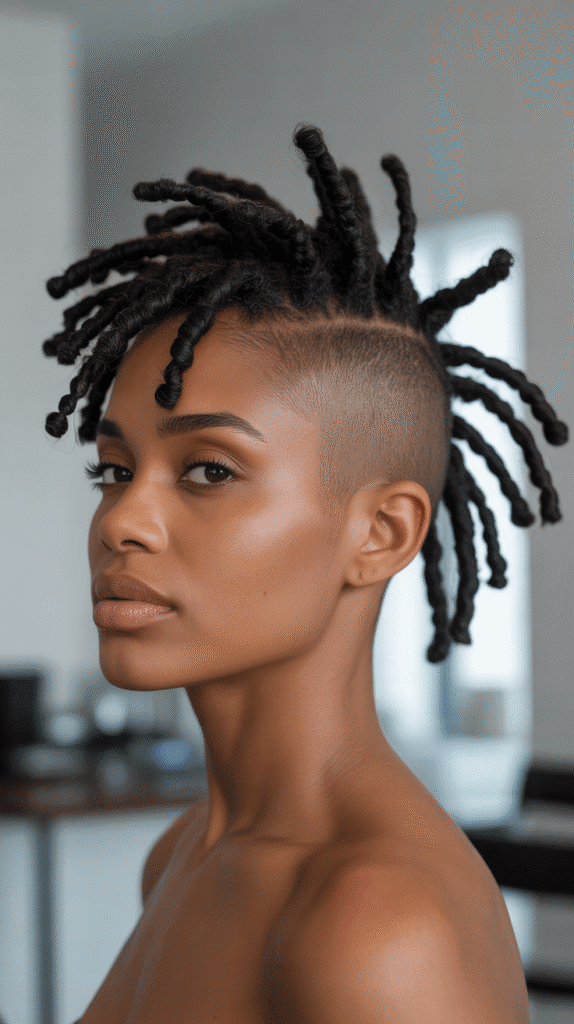 30 Stylish Dreadlock Styles for Short Hair That Look Fresh 23 Undercut with Crown Locs