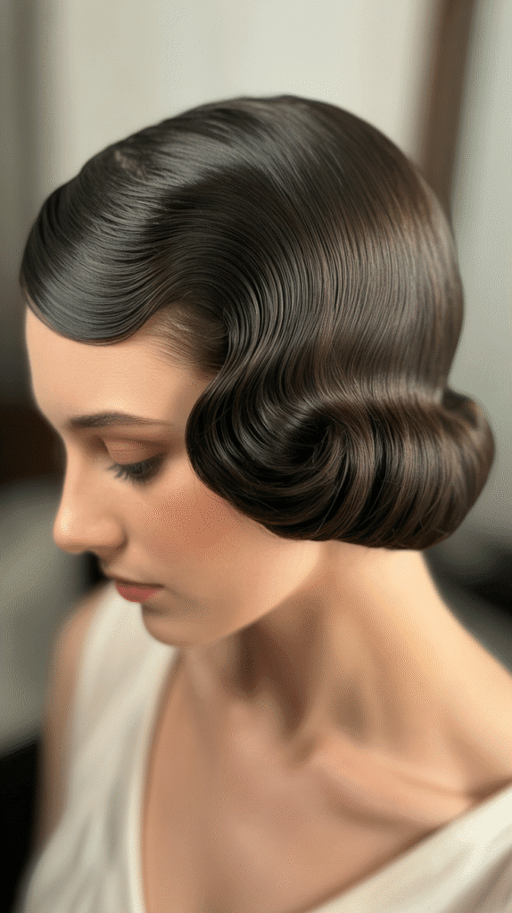 33 Vintage 1930s Updo Hairstyles for Special Occasions 20 Wrapped Chignon Base