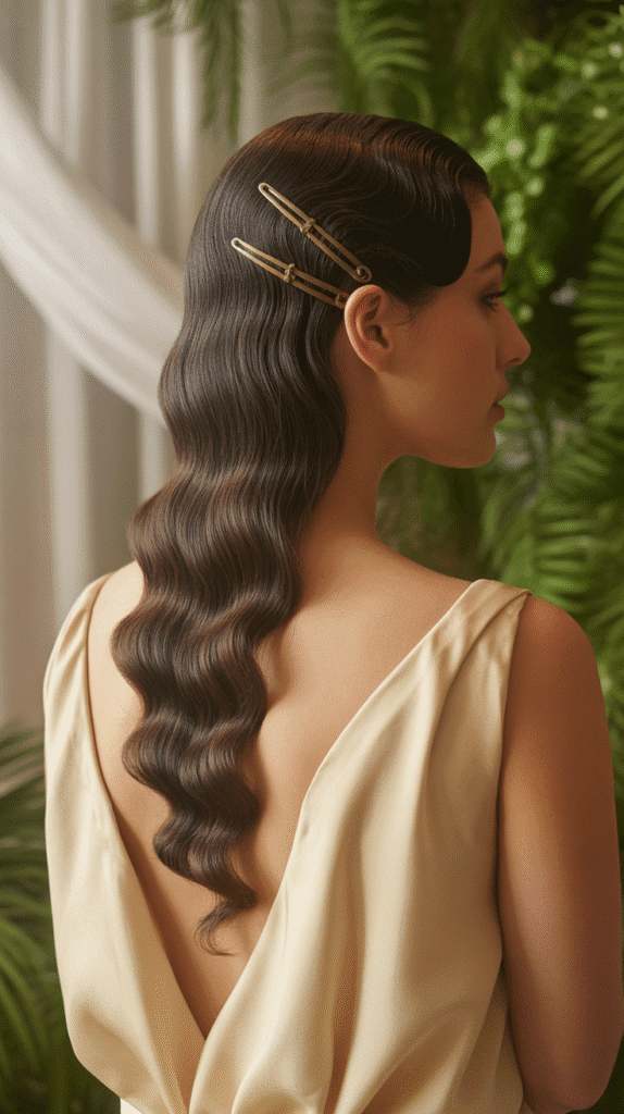 33 Vintage 1930s Updo Hairstyles for Special Occasions 28 Waterfall Wave Cascade