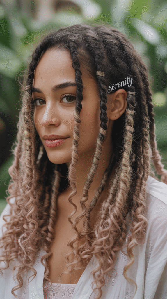 27 Latest Dreadlock Style Designs That Are Creative and Unique 10 Butterfly Locs with Curly Ends