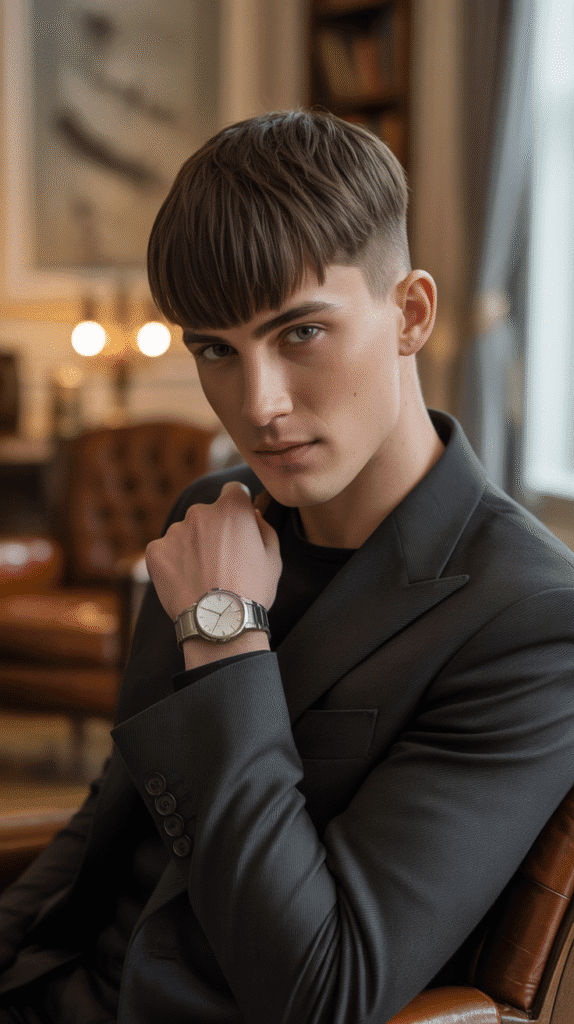 30 Classic French Hairstyles for Men That Never Go Out of Style 20 Angular Fringe