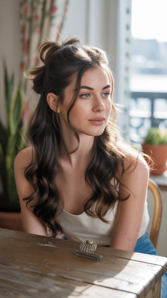 27 Best French Hairstyle Tutorials to Nail the Parisian Look 15 Bardot-Style Half-Updo