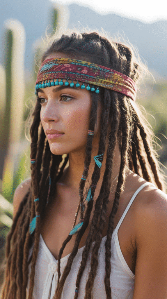 37 Elegant Dreadlock Styles for Women That Inspire Confidence 33 Headband Style with Locs