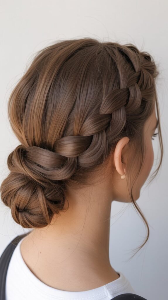 Low Braided Bun