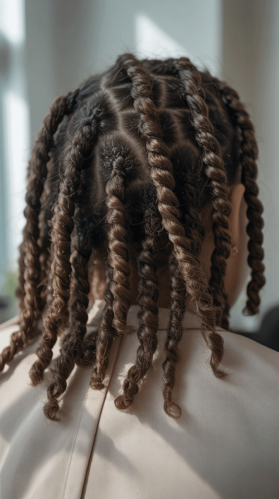 30 Stylish Dreadlock Styles for Short Hair That Look Fresh 10 Barrel Twist Locs