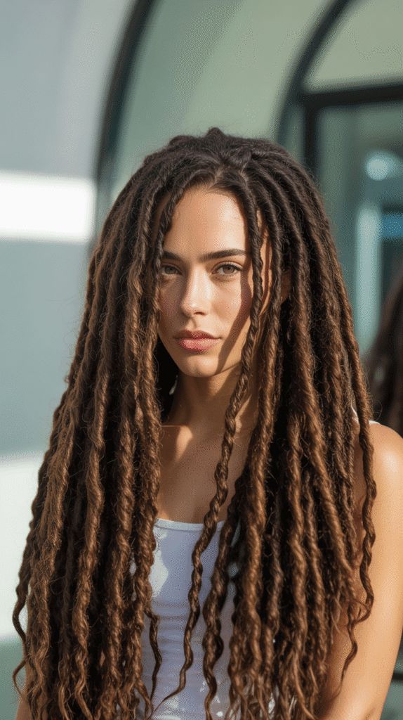 27 Latest Dreadlock Style Designs That Are Creative and Unique 22 Loc Extensions for Length and Volume