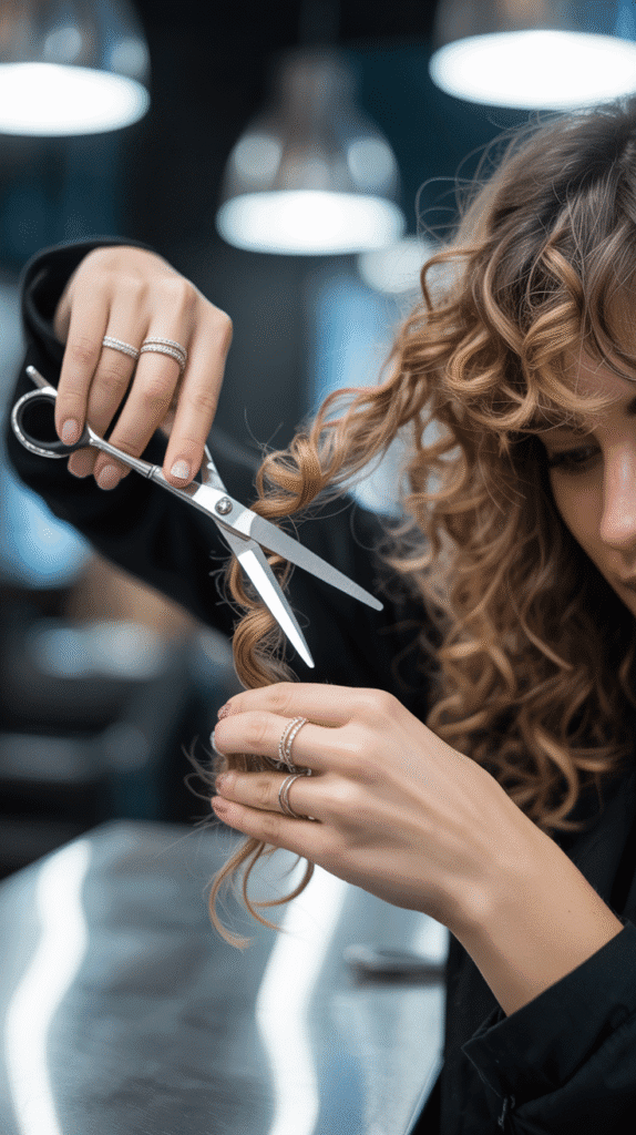 How to Cut Curly Hair with Bangs at Home – Simple Step-by-Step Guide 5 The Dry Cutting Method for Curly Bangs