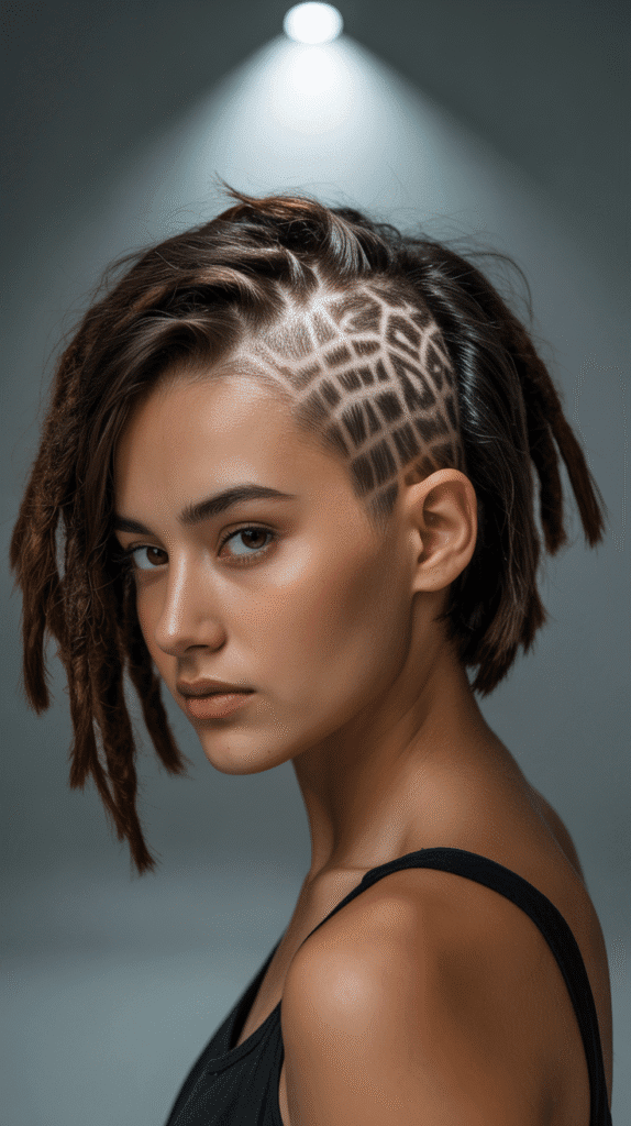 30 Latest Dreadlock Styles for Short Hair That Look Fresh 23 Short Locs with Undercut Design