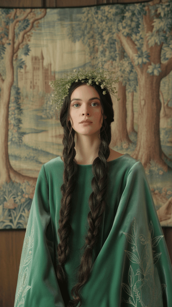 27 Elegant Medieval Updo Hairstyles for Princesses 4 The Double Twisted Coronet