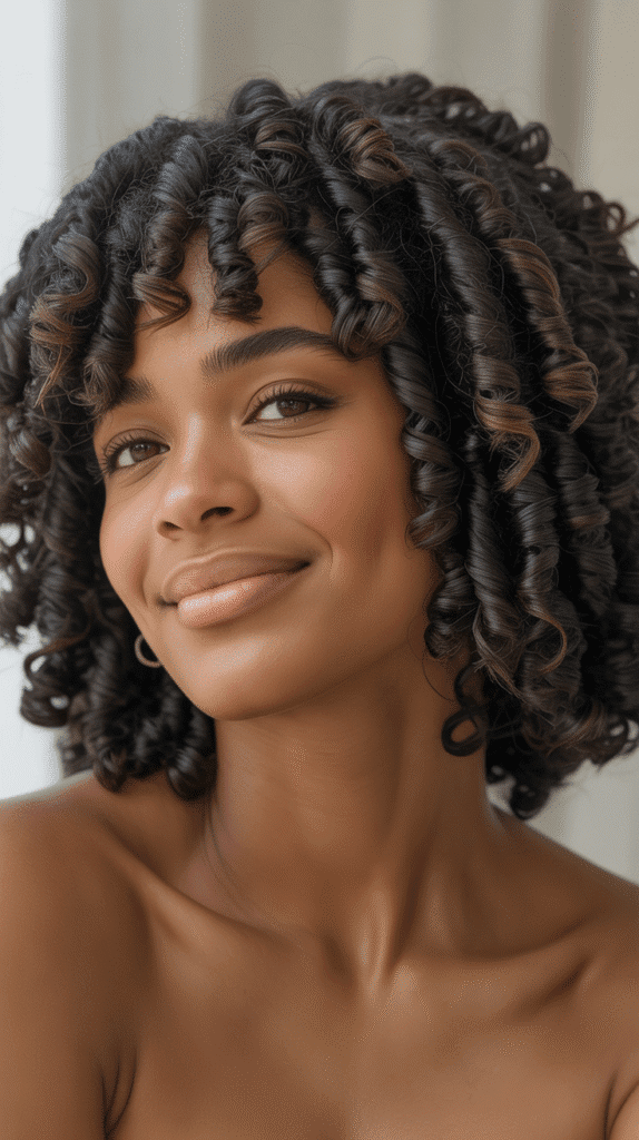 27 Chic Short Braided Hairstyles for Black Women 25 Nubian Twists Bob