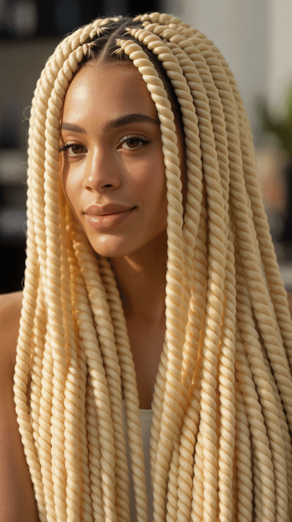 30 Gorgeous Blonde Wig Hairstyles for Black Women You Need to Try 16 Blonde Senegalese Twists