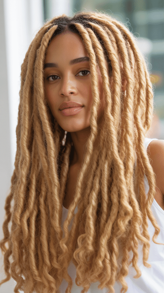 30 Gorgeous Blonde Wig Hairstyles for Black Women You Need to Try 18 Blonde Faux Locs