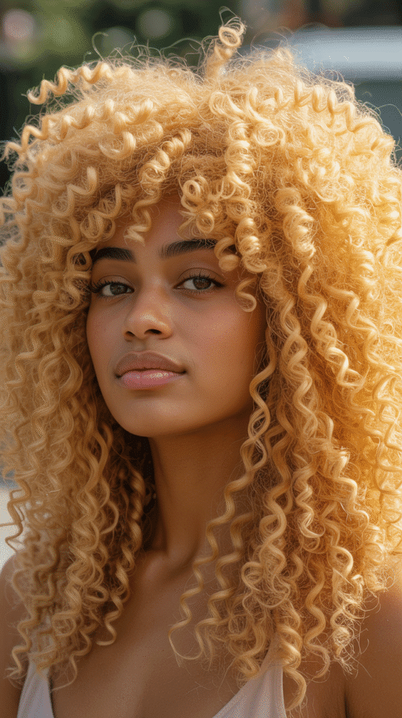 30 Gorgeous Blonde Wig Hairstyles for Black Women You Need to Try 6 Curly Blonde Afro Wig