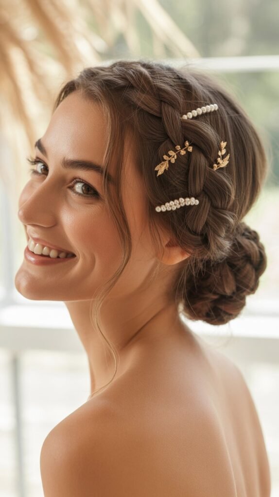 High Ponytail with Bangs