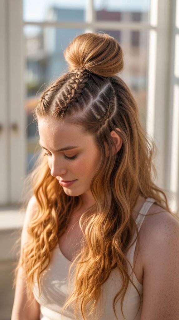 Braided Mohawk Half-Up