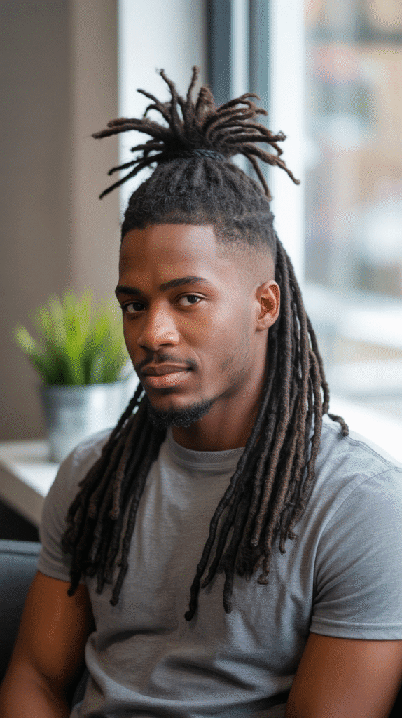 33 Latest Dreadlock Styles for Men That Are Bold and Modern 27 Half-Up Dread Style