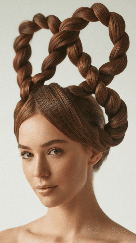 37 Easy Hairstyles to Keep Hair Out of Your Face 33 Pretzel Bun