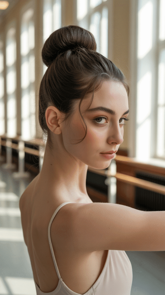 37 Easy Hairstyles to Keep Hair Out of Your Face 17 High Bun with Face-Framing Pieces