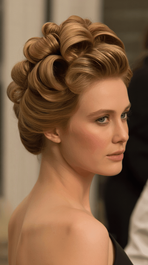 37 Easy Hairstyles to Keep Hair Out of Your Face 35 Rolled Updo