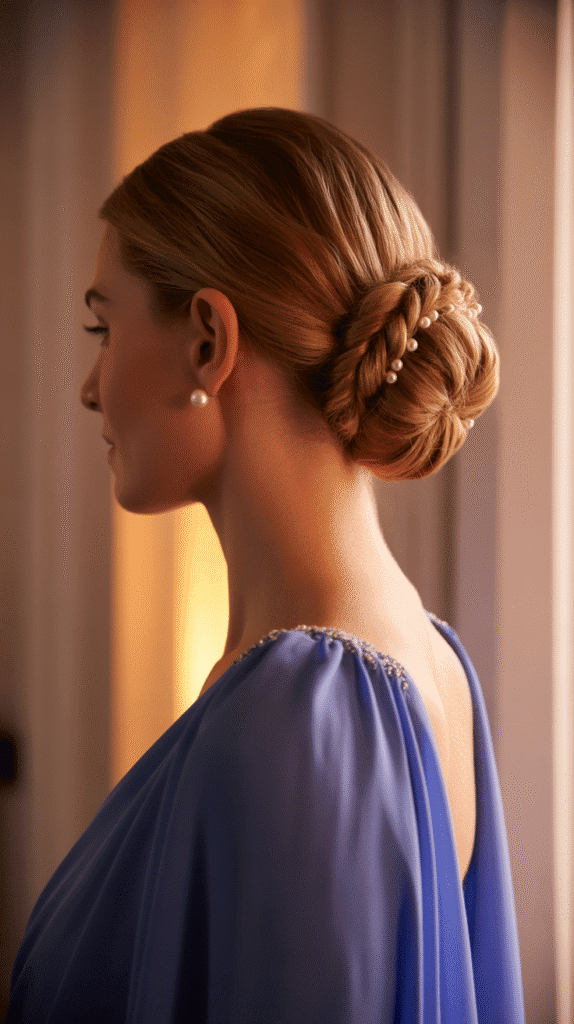 37 Easy Hairstyles to Keep Hair Out of Your Face 11 Twisted Side Bun