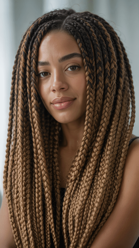 30 Long Blonde Hairstyles for Black Women That Slay All Year 28 Blonde Highlighted Crochet Braids