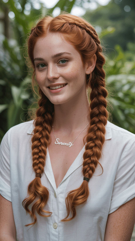 33 Trendy French Braided Hairstyles with a Chic Twist 9 French Braid Pigtails with Wrapped Ends