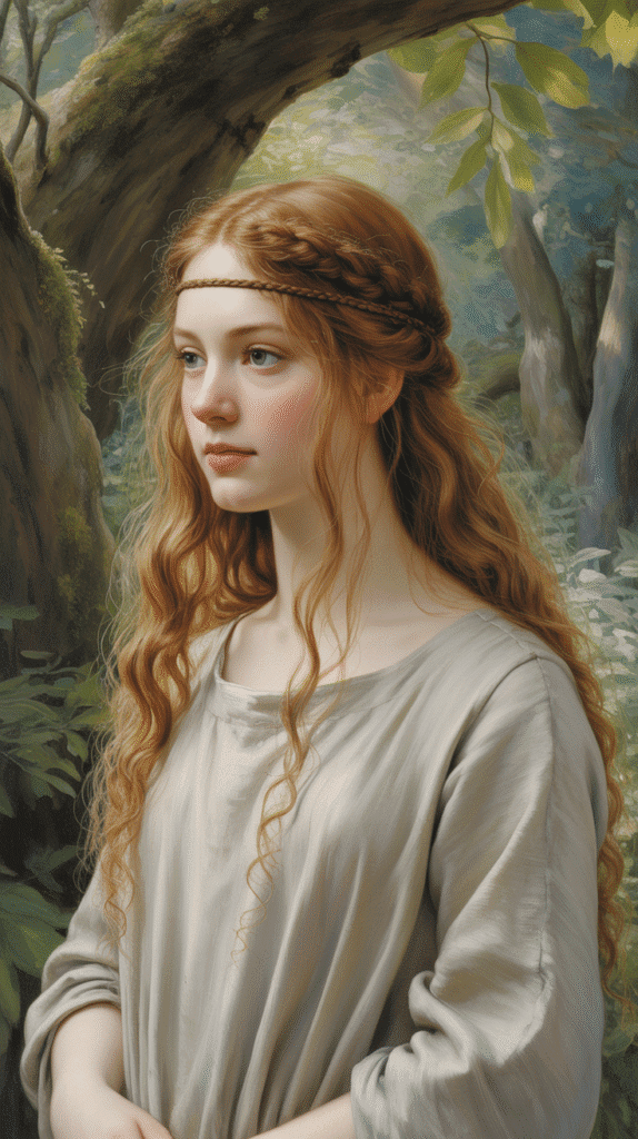33 Chic Medieval Hairstyles for Short-Haired Princesses 6 The Braided Headband with Loose Ends