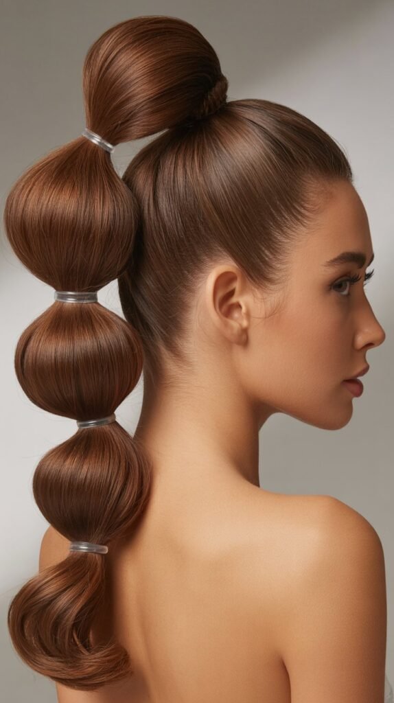 Bubble Ponytail Updo