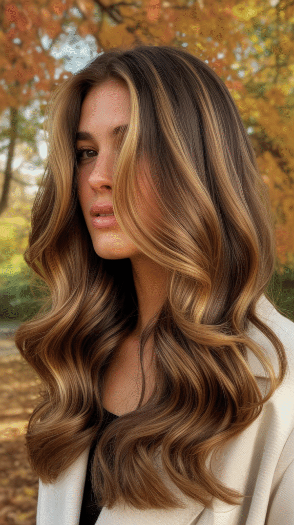 25 Stunning Blonde Hair with Caramel Lowlights for Fall 21 Bronde Base with Caramel Enhancement