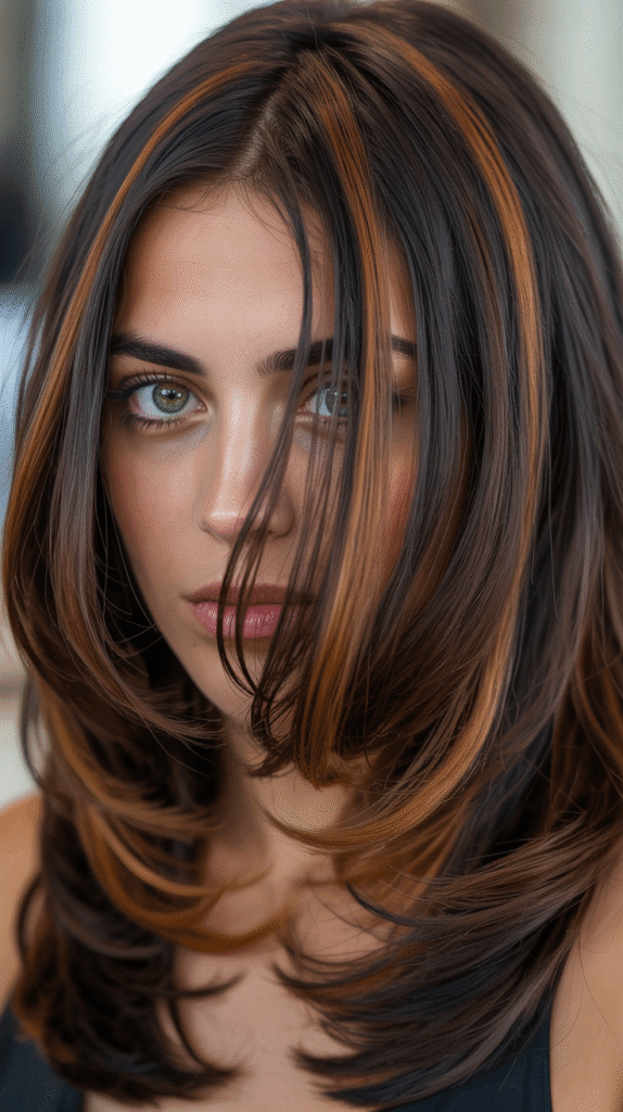 30 Gorgeous Hair Colors for Brown Hair and Green Eyes You'll Love 13 Dark Chocolate with Caramel Ribbons
