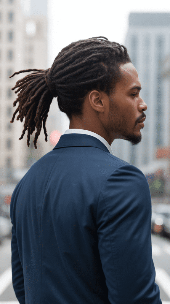 33 Cool Dreadlock Styles for Men That Are Bold & Modern 6 Dreadlock Ponytail
