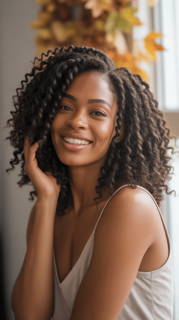 30 Cozy Fall & Winter Hairstyles for Black Women You'll Want to Copy 27 Flat Twist Out with Volume