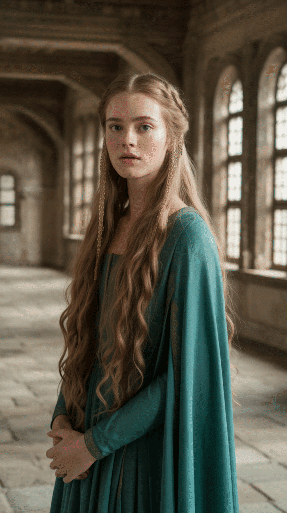 27 Creative Medieval Hairstyle Ideas for Princesses 12 Coiled Temple Braids
