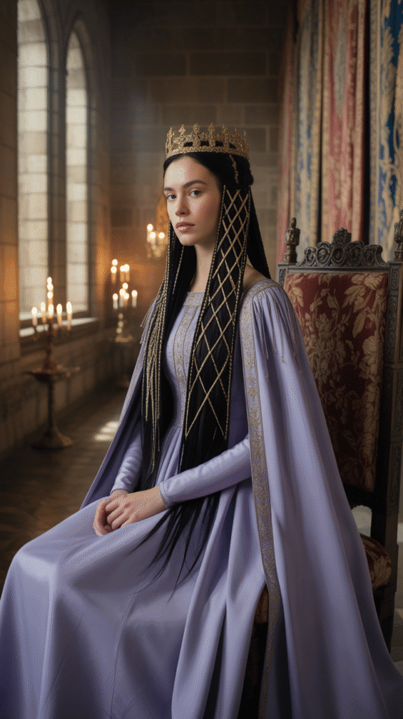 33 Step-by-Step Medieval Hairstyles for Princesses 25 The Criss-Cross Crown Braid