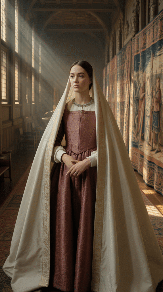 27 Creative Medieval Hairstyle Ideas for Princesses 4 The Hennin Hairstyle with Veil
