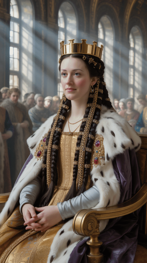 33 Step-by-Step Medieval Hairstyles for Princesses 33 The Royal Coronation Updo