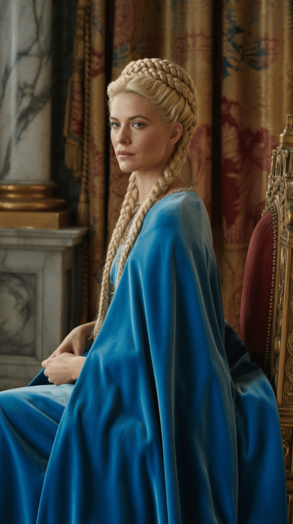 30 Regal Medieval Hairstyles for Princesses and Queens 4 The Double Braid Crown