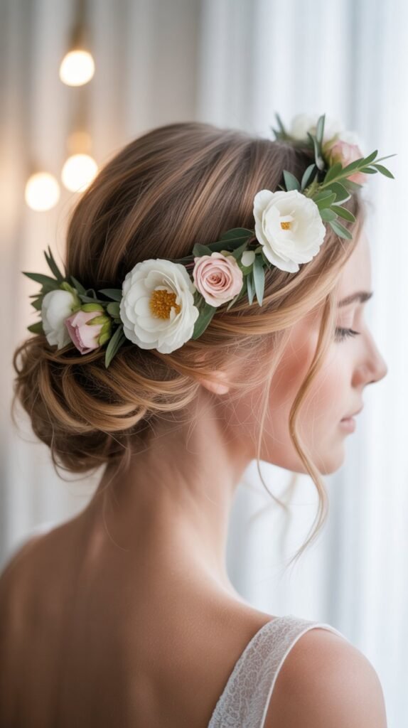 Flower Crown Updo