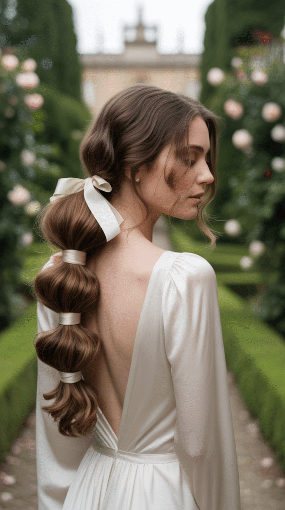 33 Enchanting Medieval Wedding Hairstyles for Princesses 32 Elegant Twisted Ponytail
