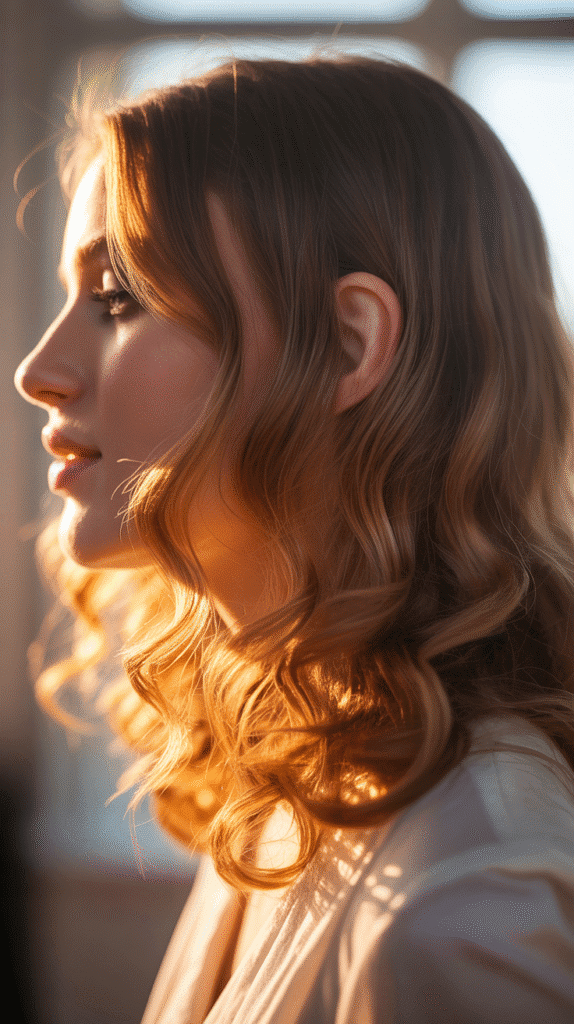 30 Dreamy Whimsical Hairstyles for Medium-Length Hair You'll Fall in Love With 29  Curled Ends with Straight Roots