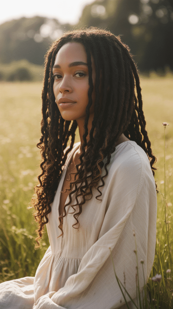 30 Chic Dreadlock Styles for Black Women 2025 You'll Love 5 Long Flowing Locs with Curled Ends