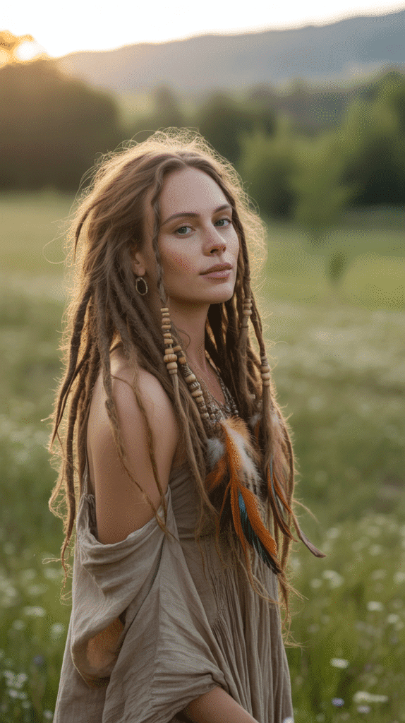 27 Latest Dreadlock Styles for Ladies That Slay Every Look 27 Loose Bohemian Dreadlocks