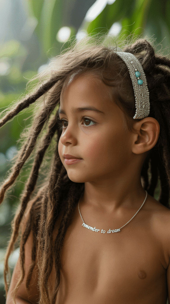 37 Adorable Dreadlock Styles for Kids That Are Easy & Cute 6 Side Swept Dreads