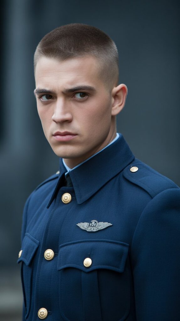 30 Latest French Hairstyles for Men That Exude Style 16 French Military Cut