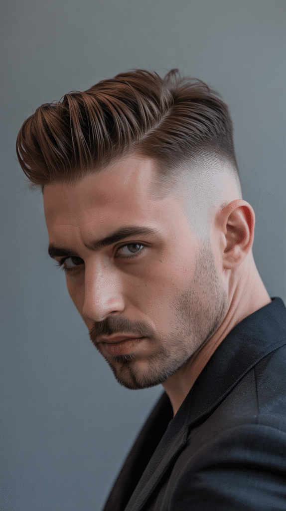 30 Classic French Hairstyles for Men That Never Go Out of Style 6 Pompadour Fade