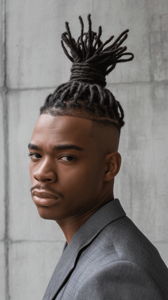 33 Latest Dreadlock Styles for Men That Are Bold and Modern 16 Dread Top Knot