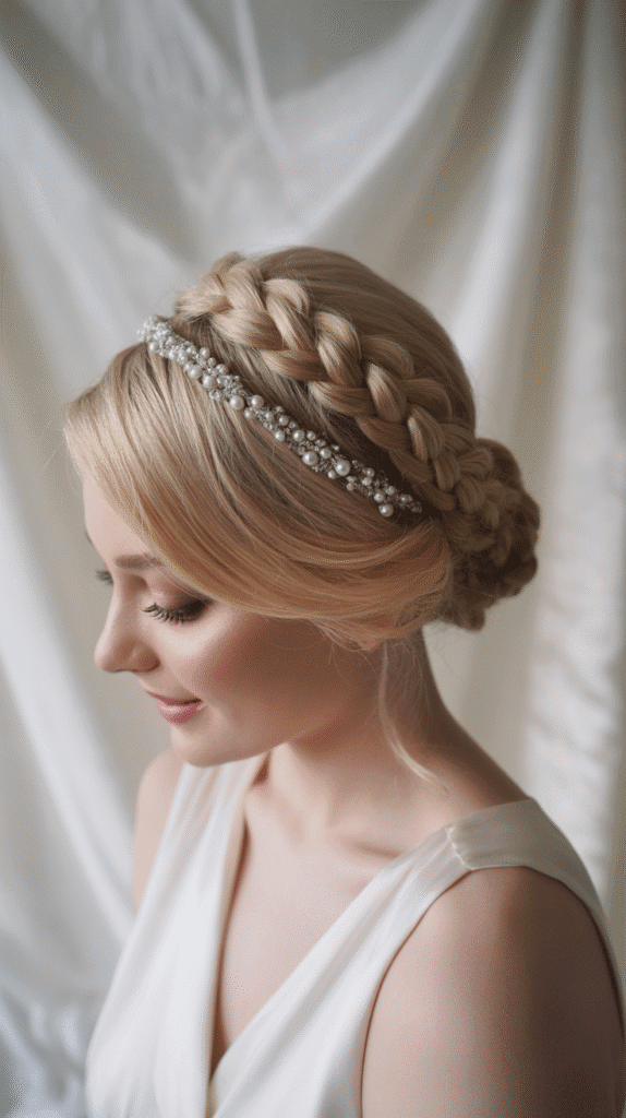 33 Enchanting Medieval Wedding Hairstyles for Princesses 9 The Rope Braid Updo