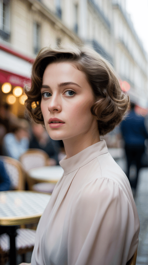 33 Easy French Hairstyles for Short Hair That Look Modern and Fresh 11 Soft Rolled Edges