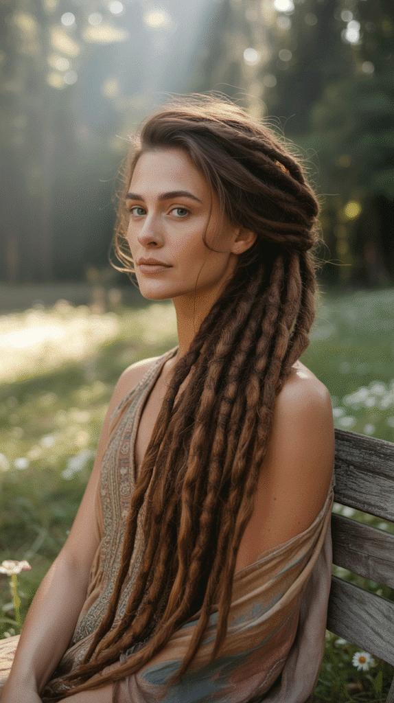 33 Latest Dreadlock Styles for Long Hair That Turn Heads 10 Asymmetrical Side Braid